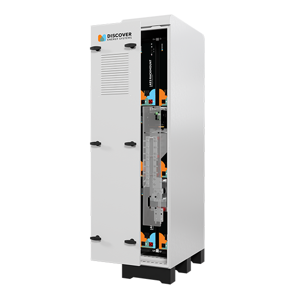 AES RACKMOUNT Slimline | 48V | 6-Slot Enclosed Battery Rack | Scalable from 5–30kWh | UL 9540 | Heated