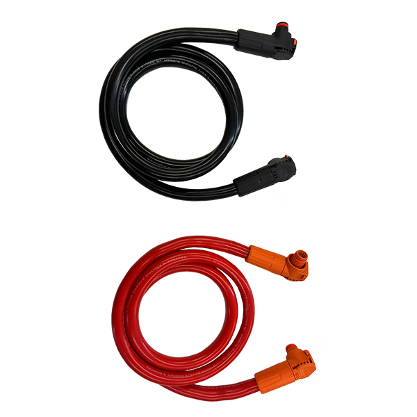 Parallel Battery To Battery Cable Set - (1-Cat6 1.35m, 1-Pos, 1-Neg, 2/0 1.35m)